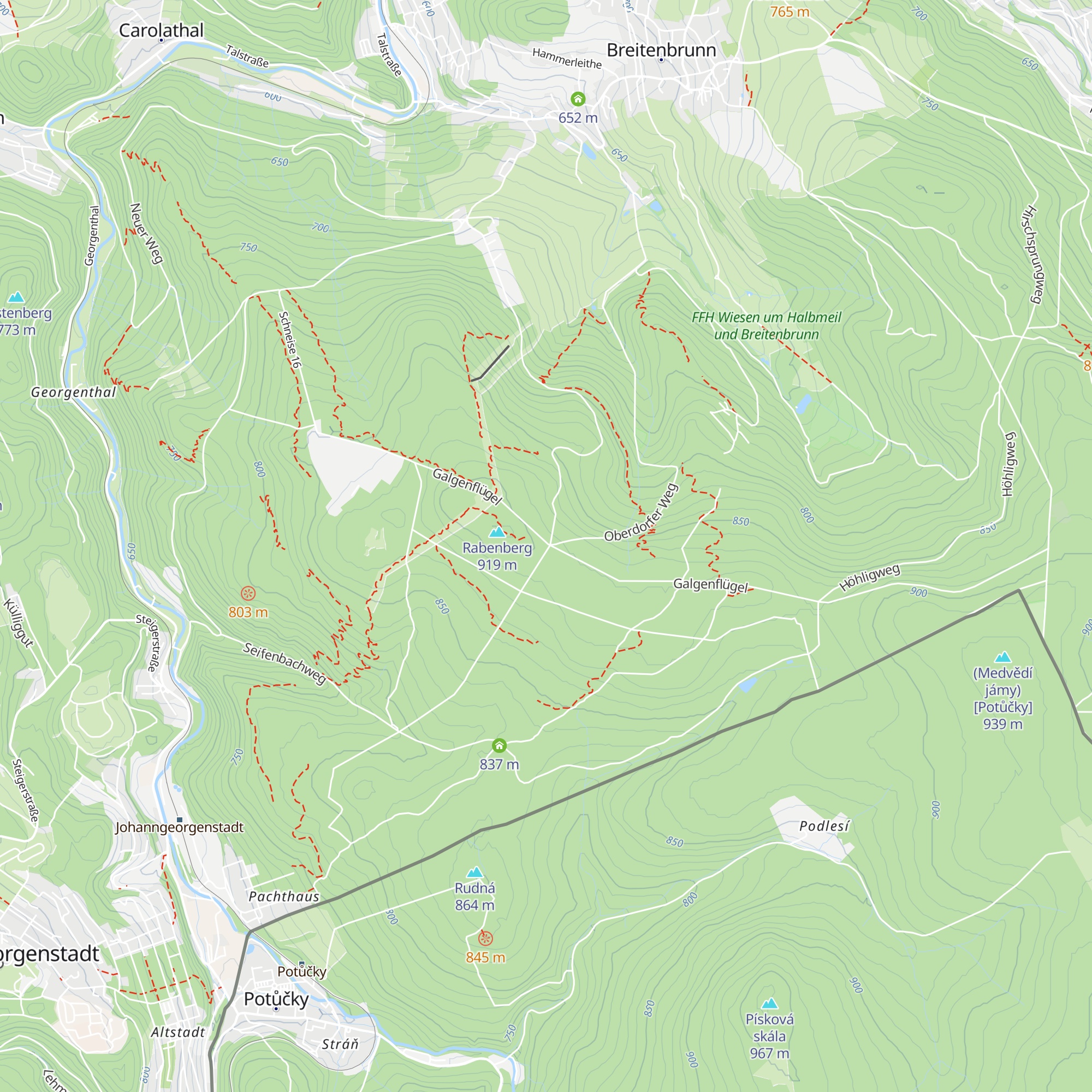 Schutzhütte "Rundteil" map