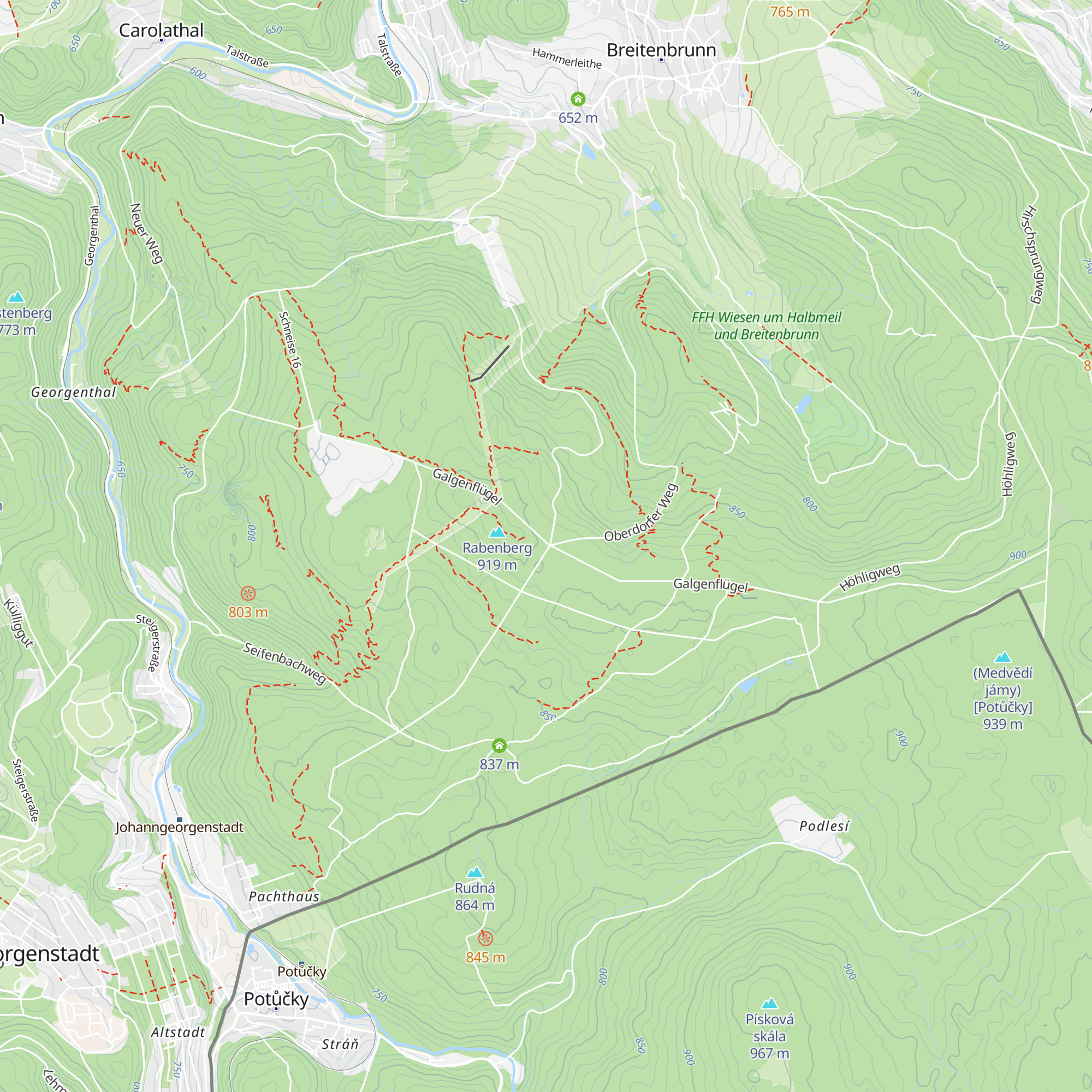 Schutzhütte "Rundteil" map