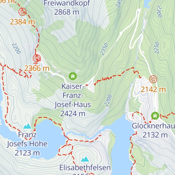Map of Hoher Sattel