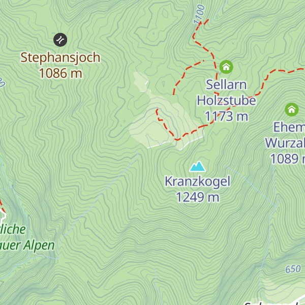Map of Diensthütte Sellarn