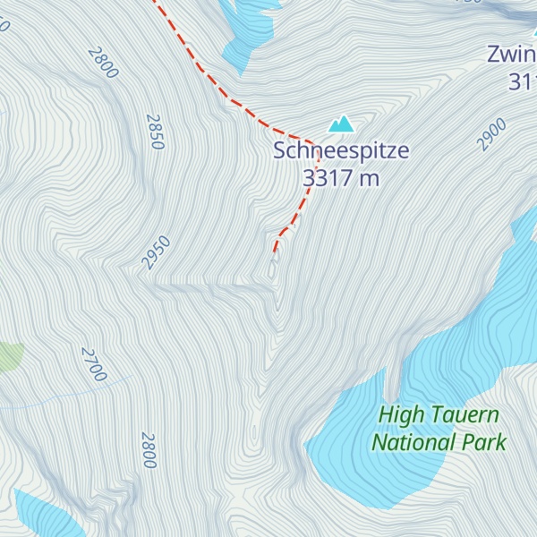 Map of Hoher Tenn
