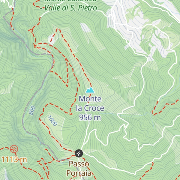 Map of Monte la Croce