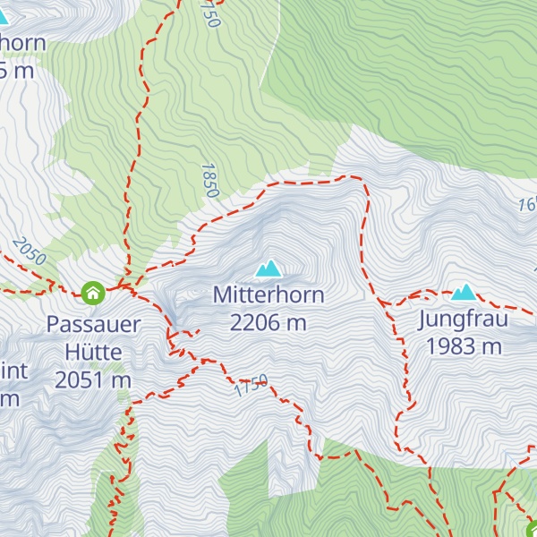 Map of Mitterhorn