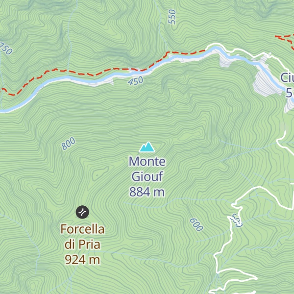 Map of Monte Giouf