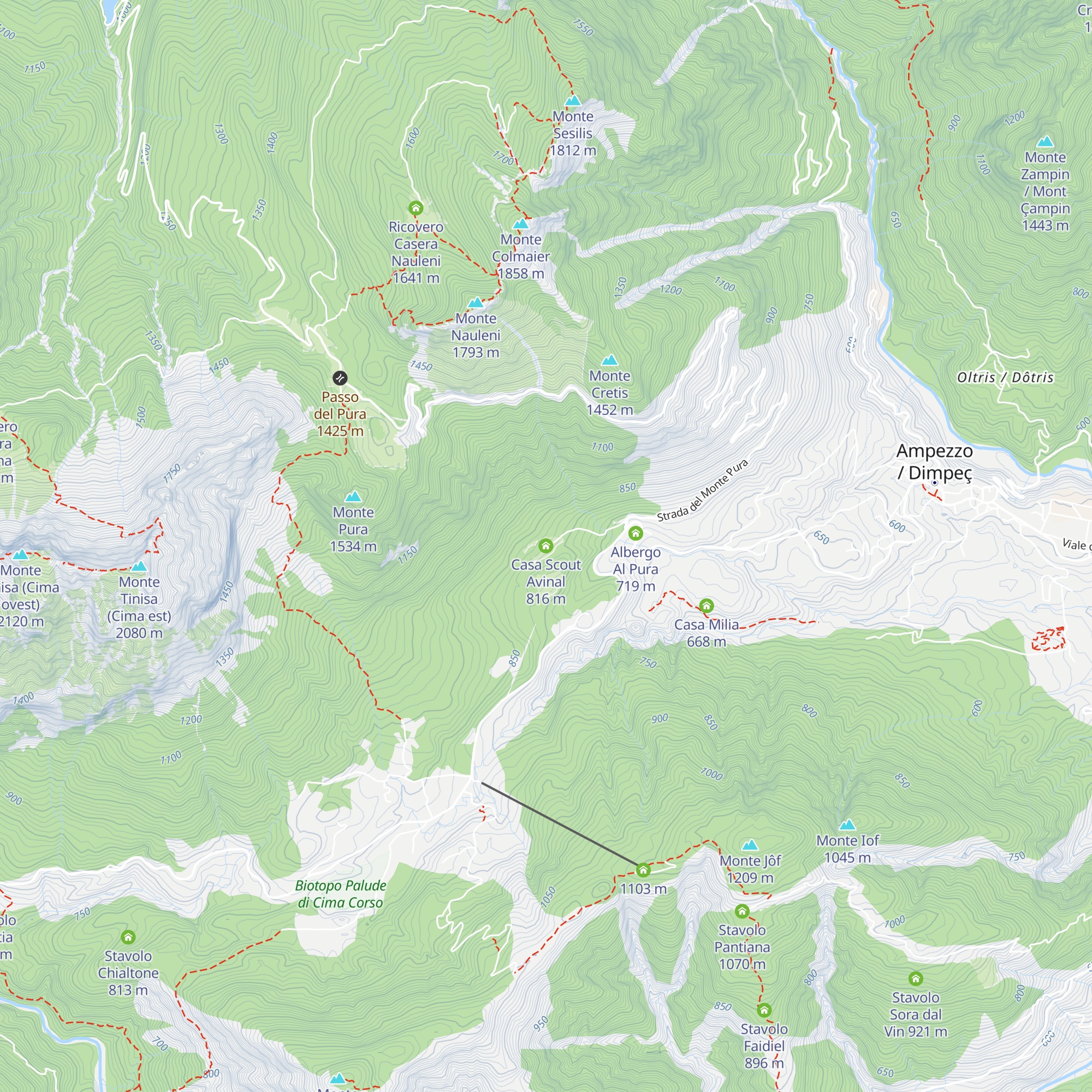 Casa Scout Avinal map