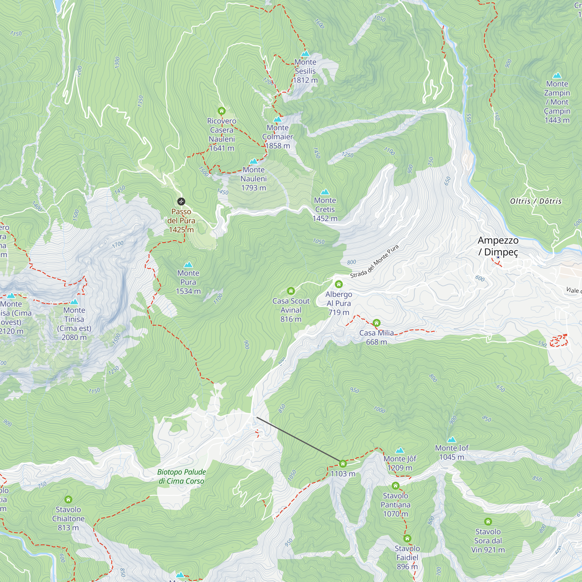 Casa Scout Avinal map