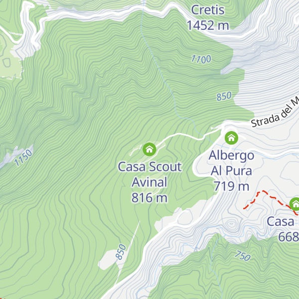 Map of Casa Scout Avinal