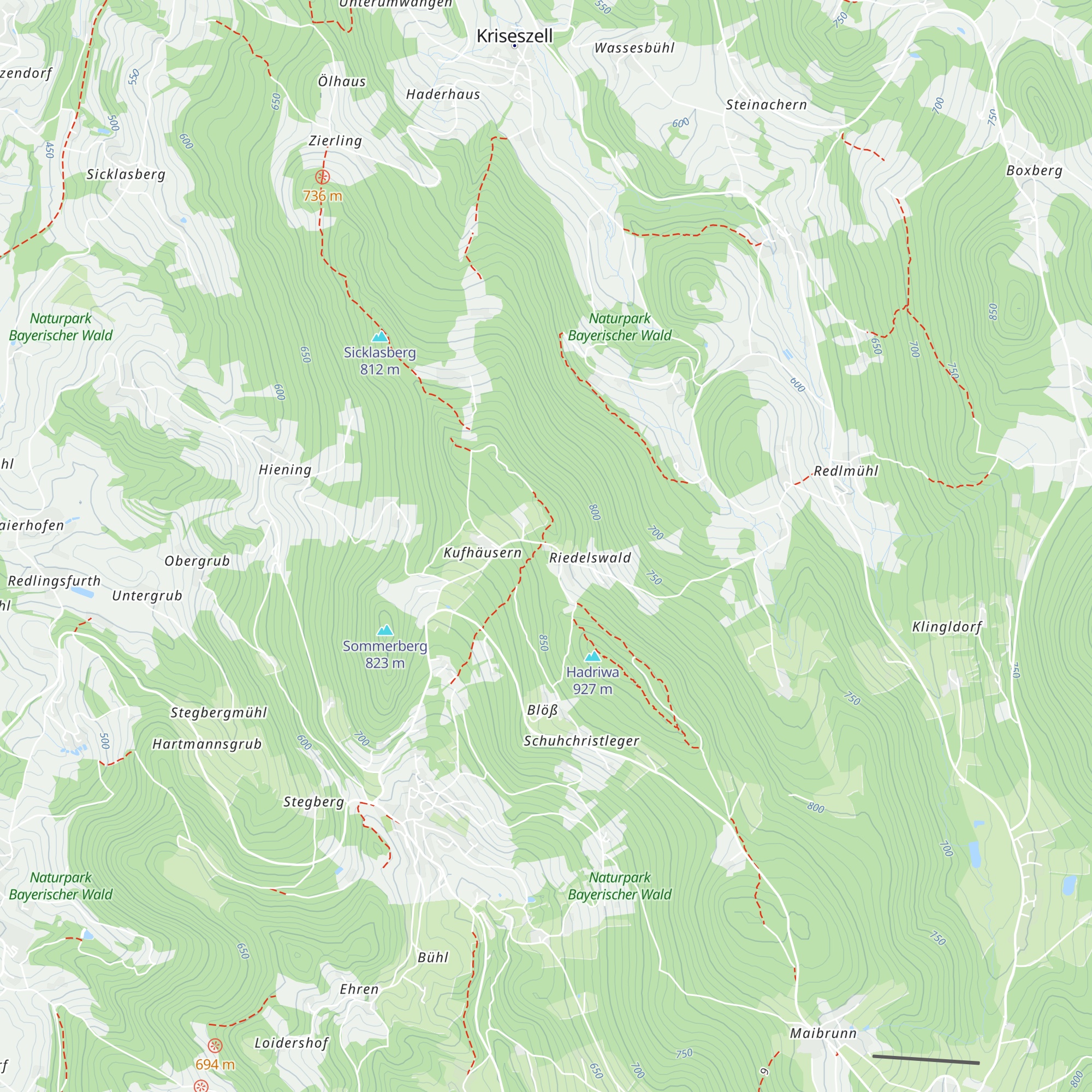 Hansl-Hütte map