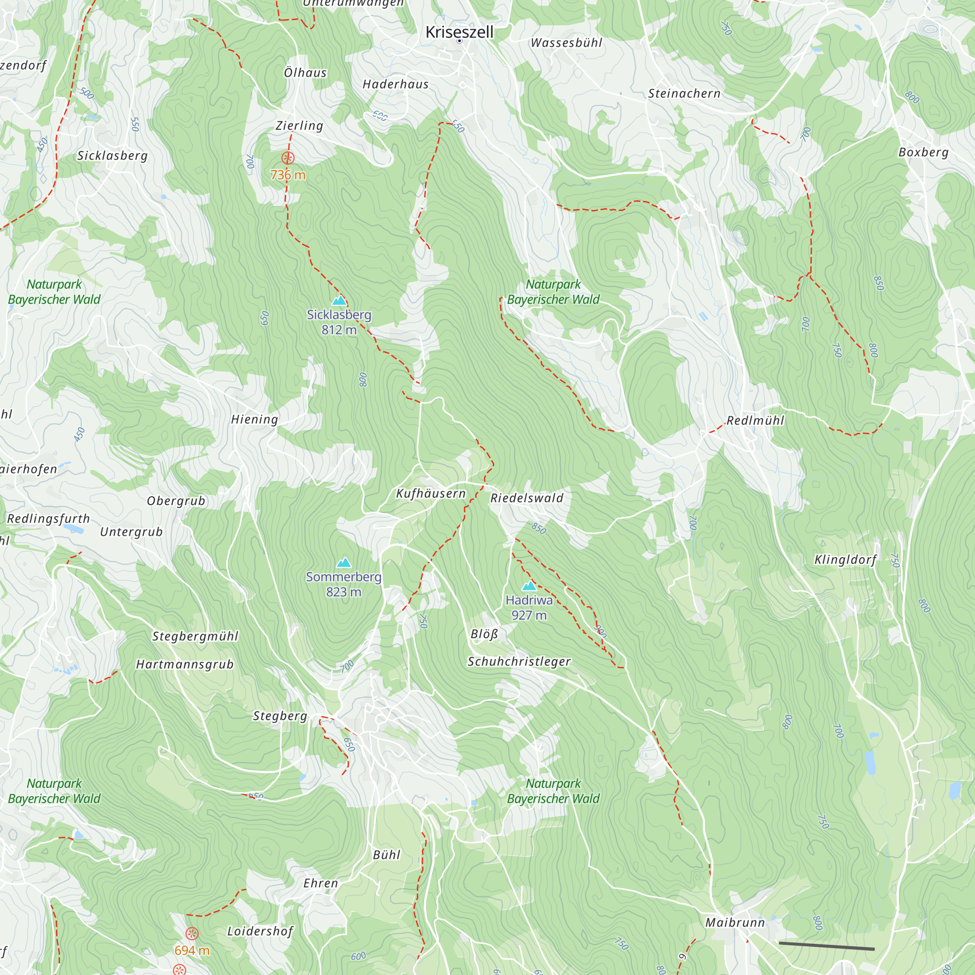 Hansl-Hütte map