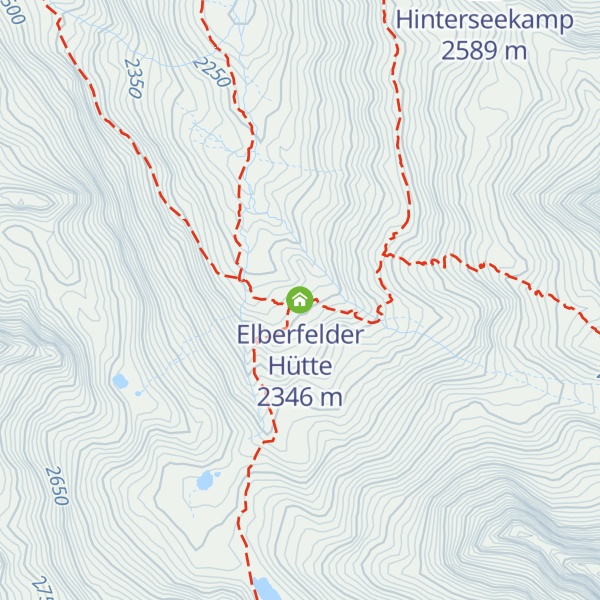 Map of Elberfelder Hütte