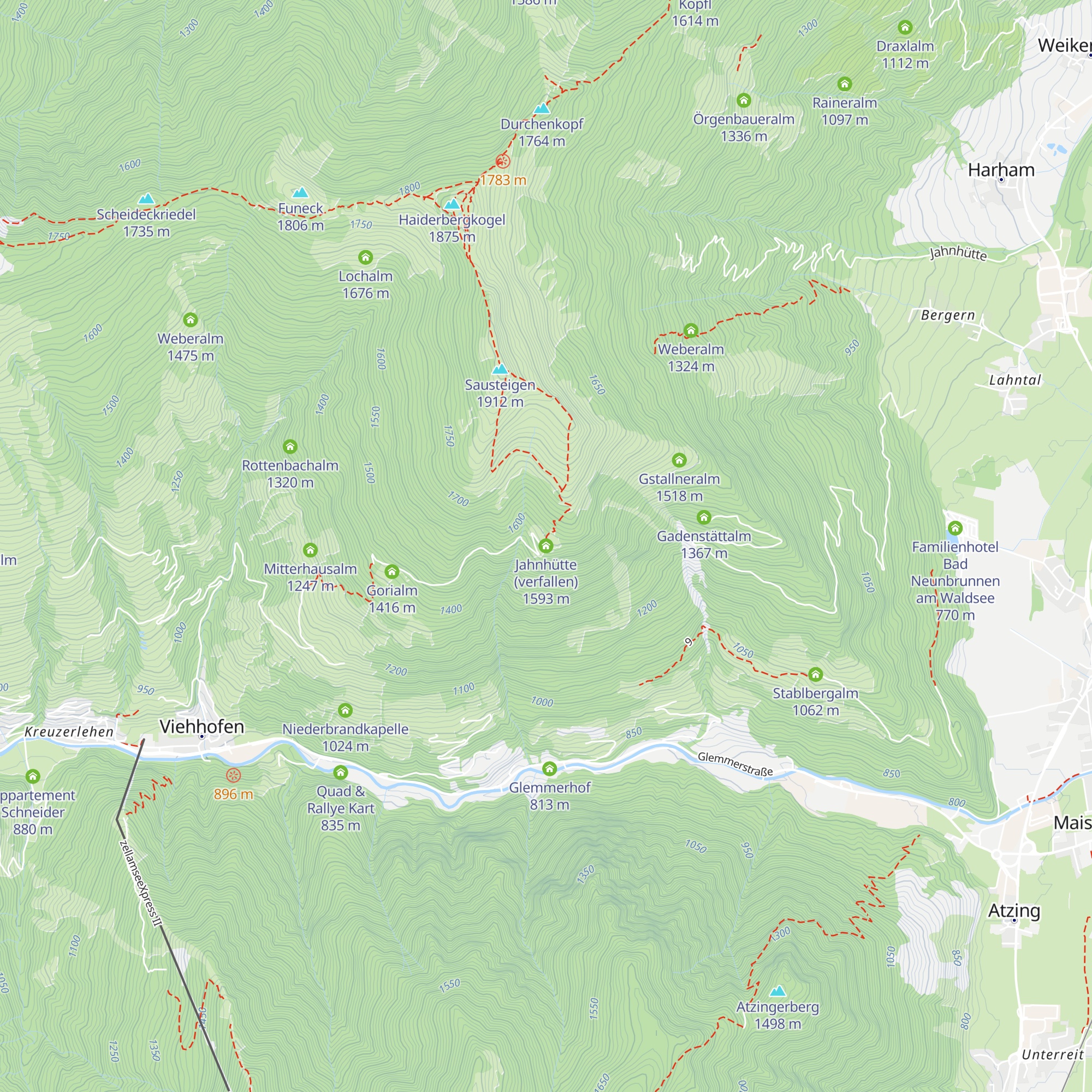 Jahnhütte (verfallen) map