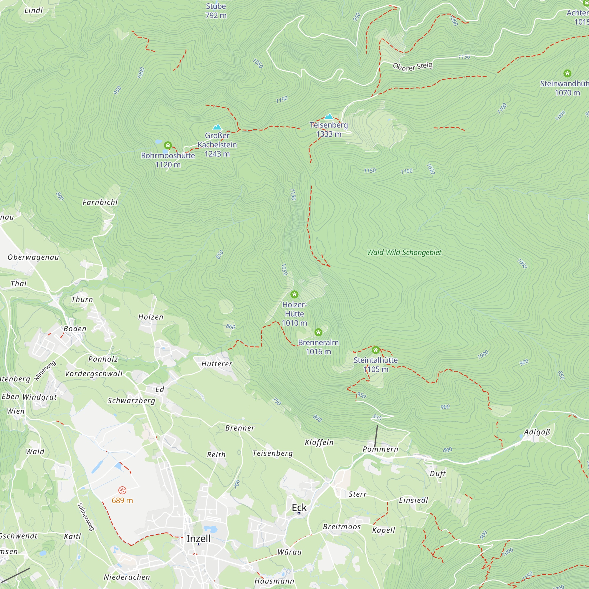 Holzer-Hütte map