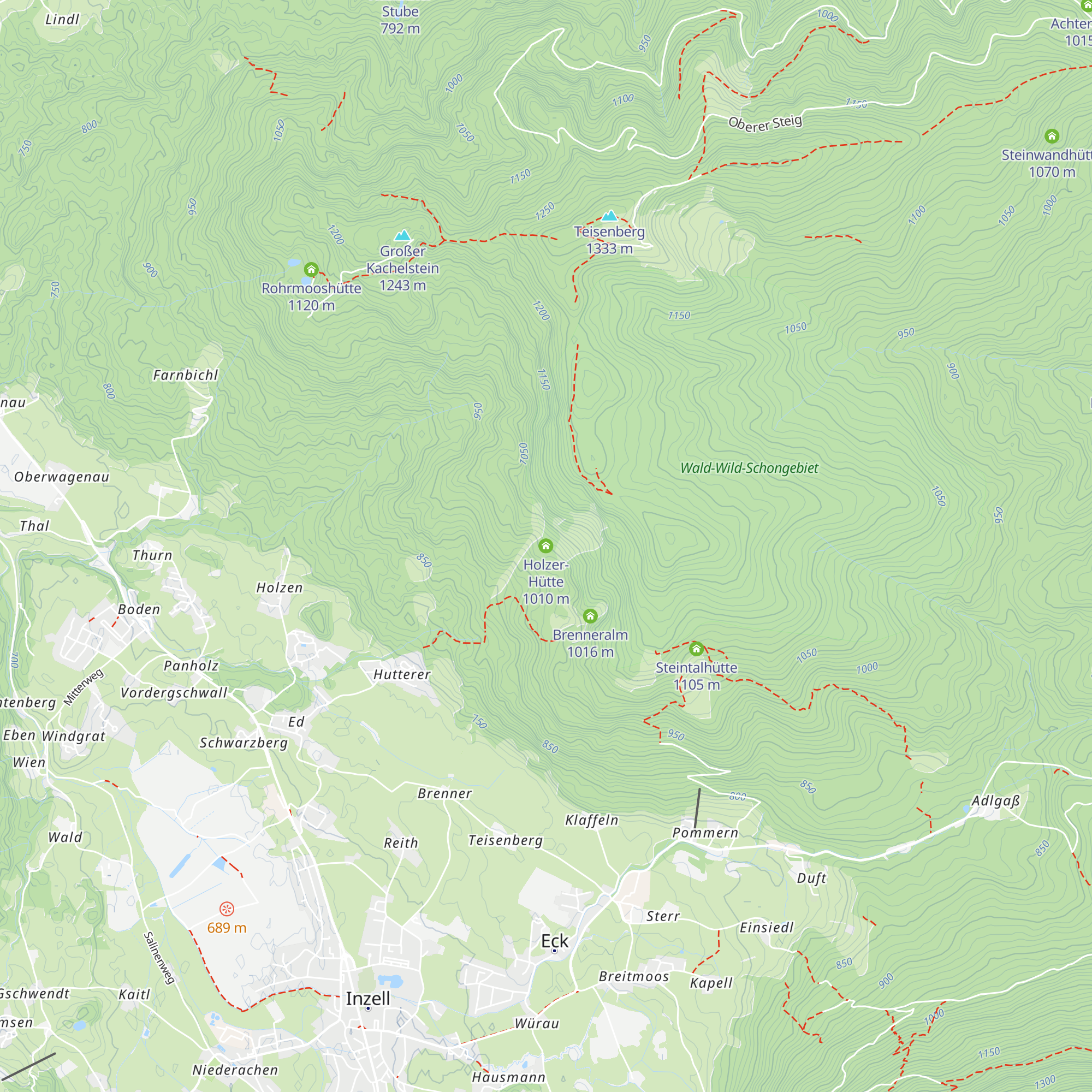 Holzer-Hütte map