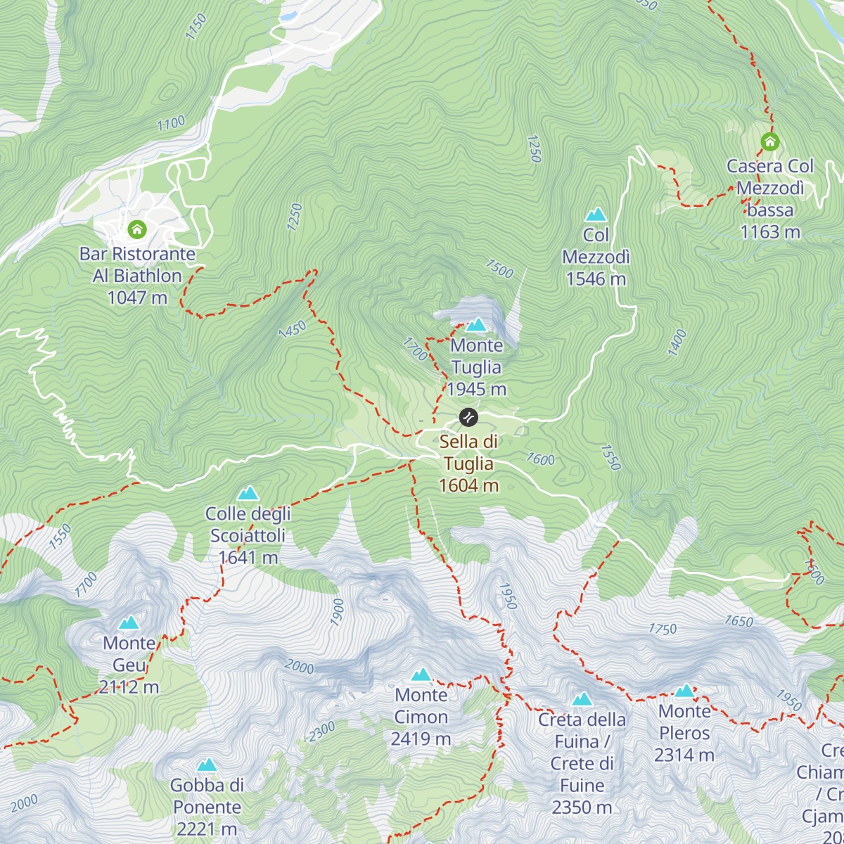 Agriturismo Malga Tuglia map