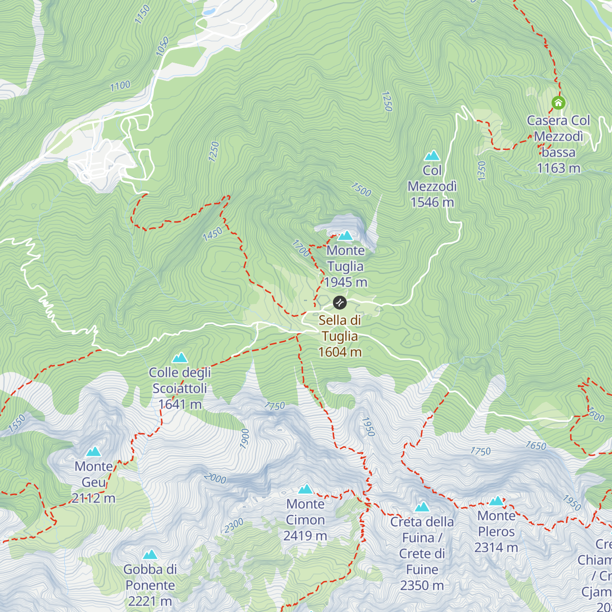 Agriturismo Malga Tuglia map