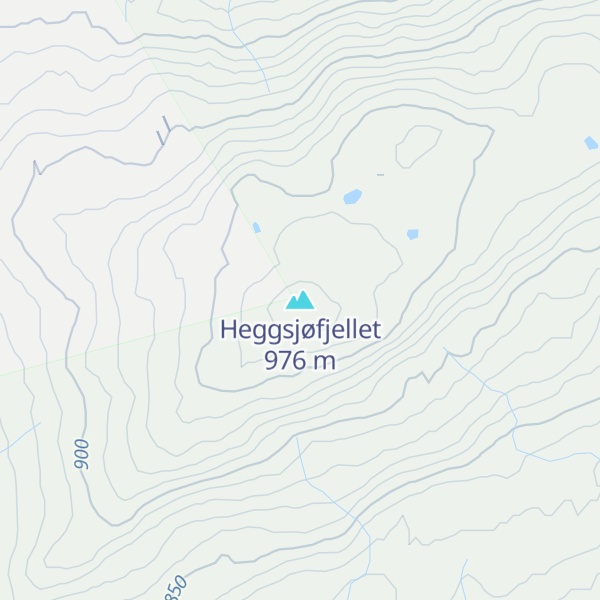 Map of Heggsjøfjellet