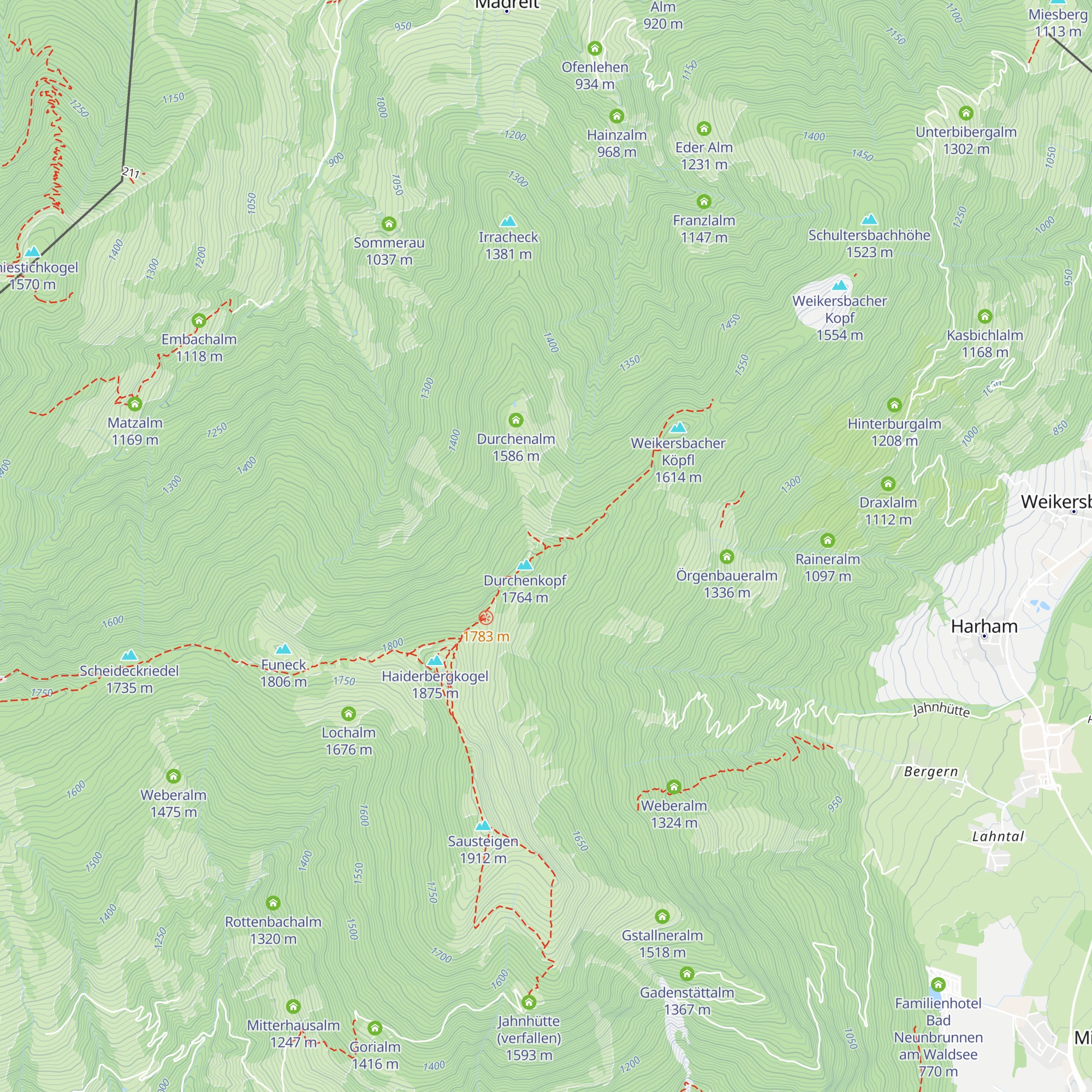 Durfenkopfhütte map