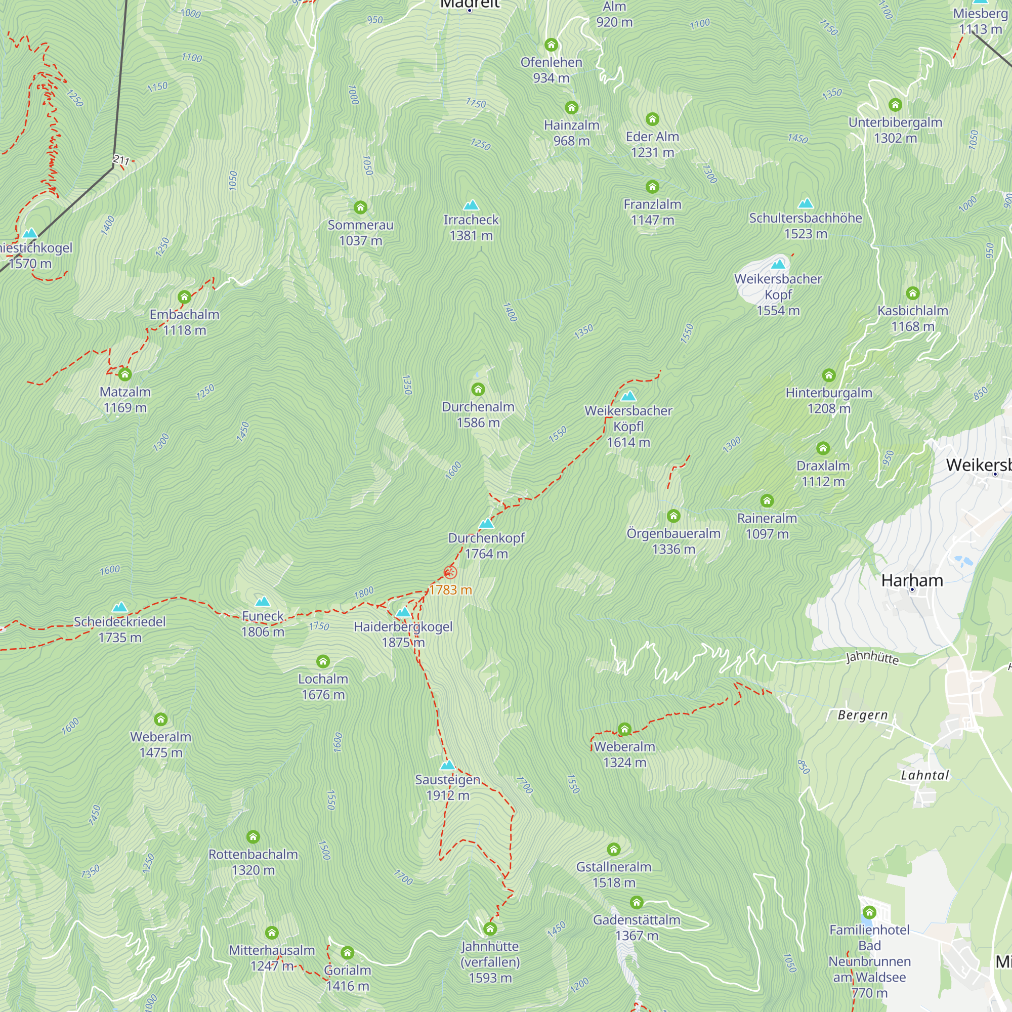 Durfenkopfhütte map