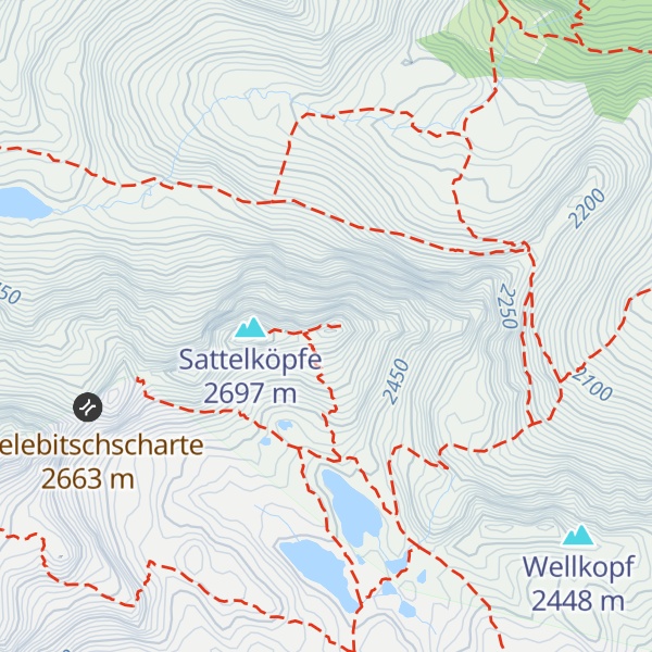 Map of Östlicher Sattelkopf