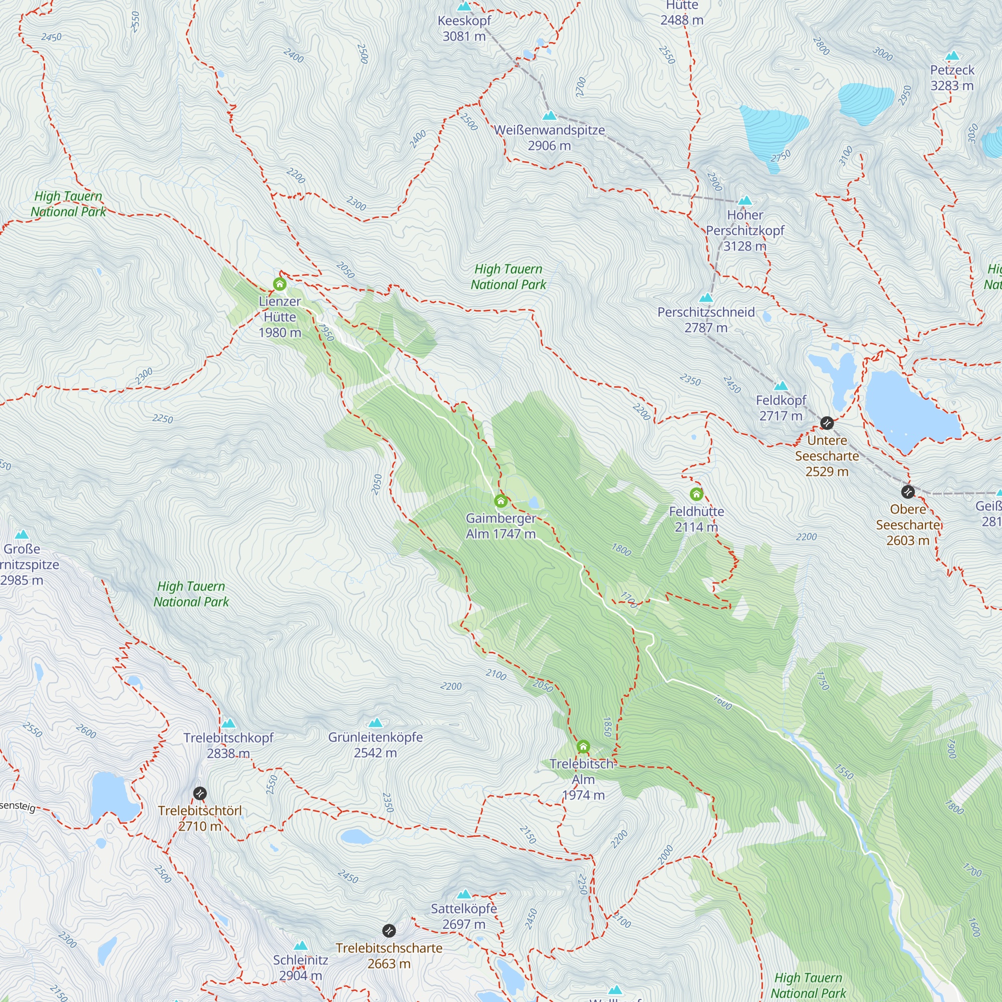 Gaimberger Alm map