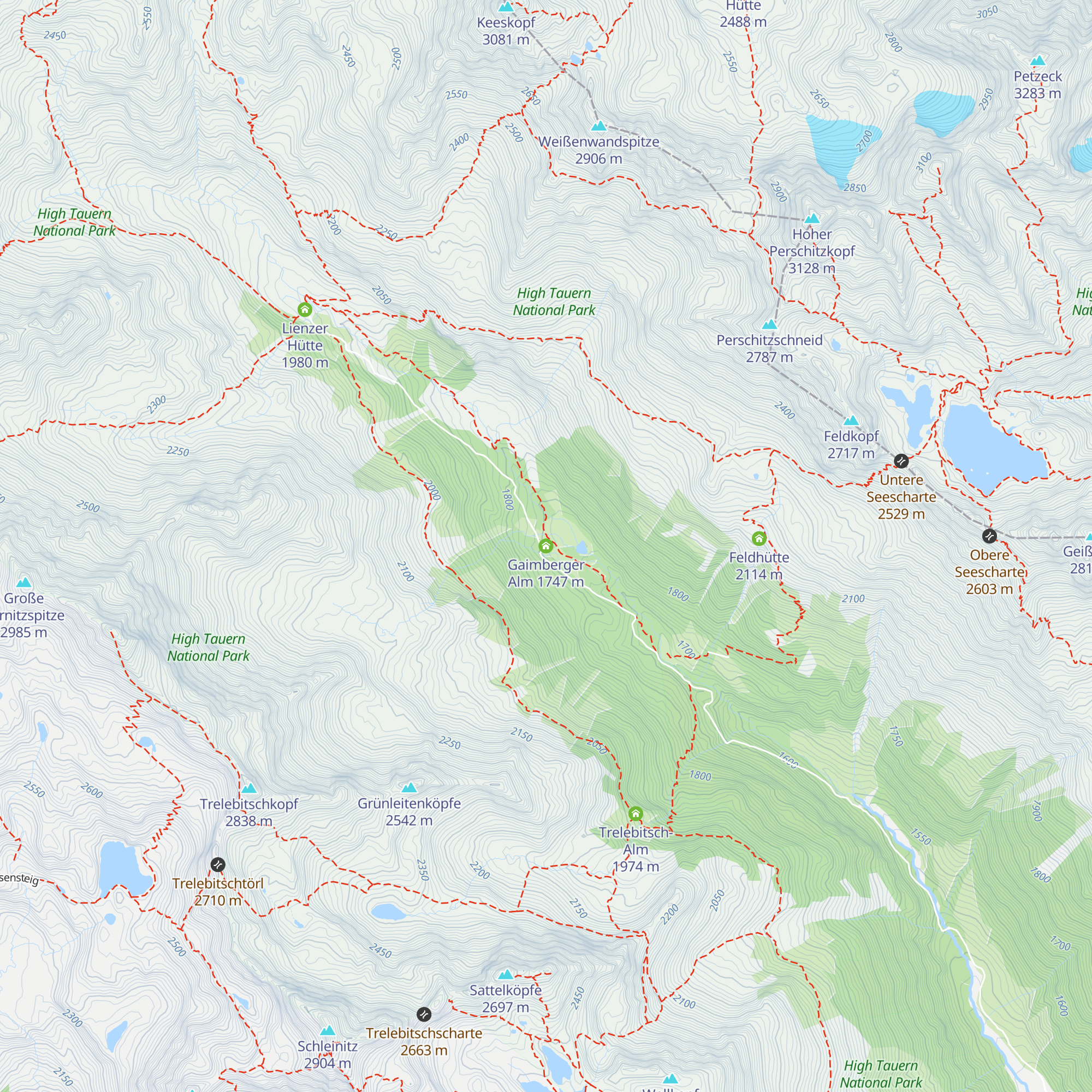 Gaimberger Alm map
