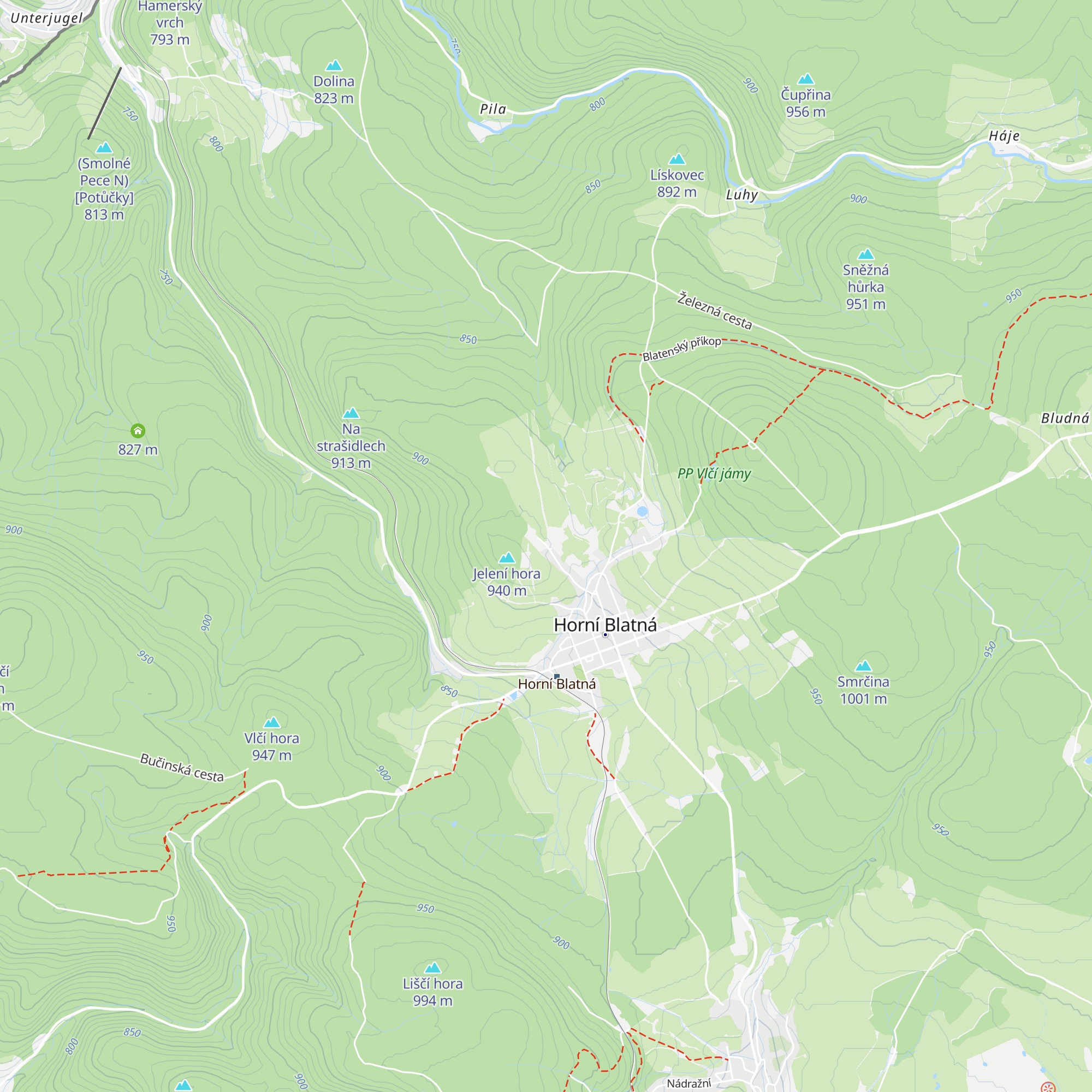 Na bile stope map