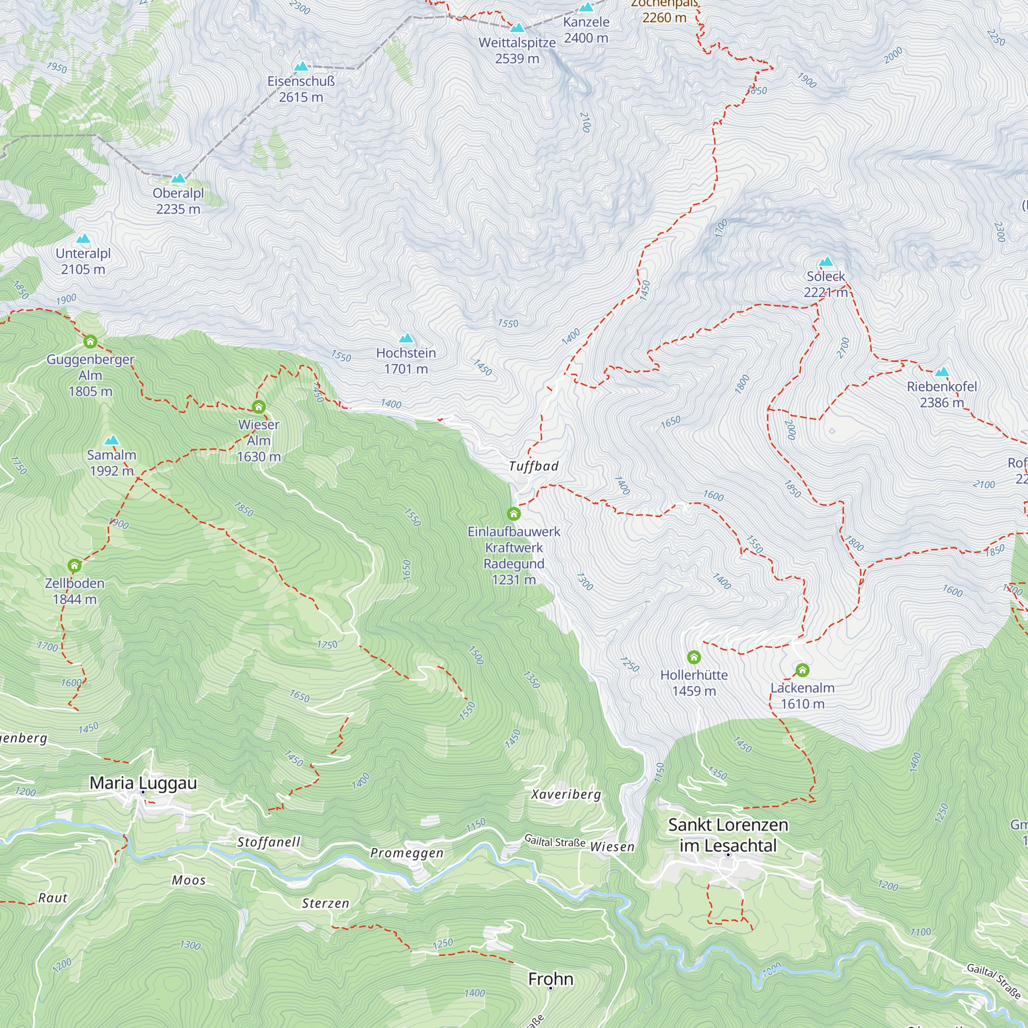 Einlaufbauwerk Kraftwerk Radegund map