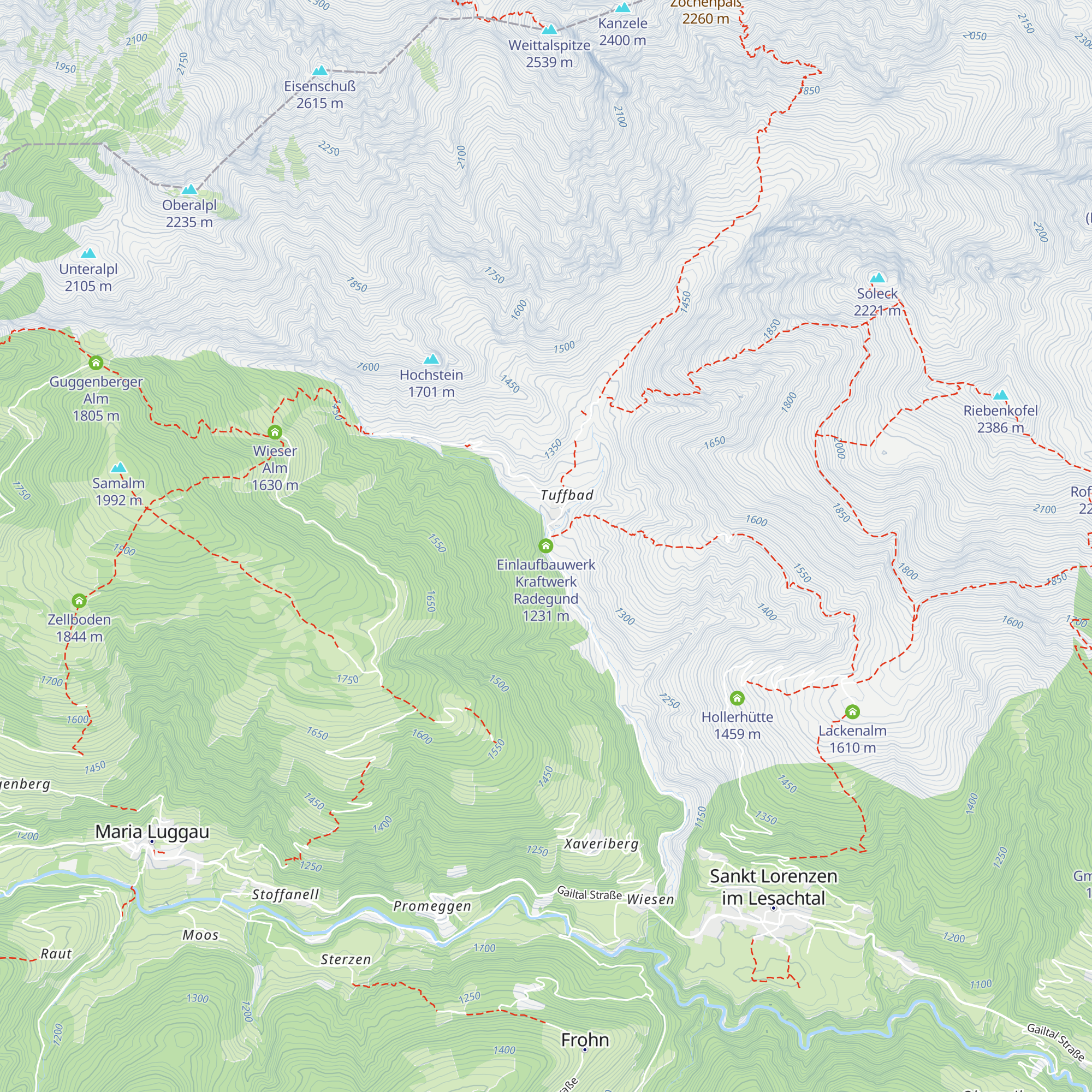 Einlaufbauwerk Kraftwerk Radegund map