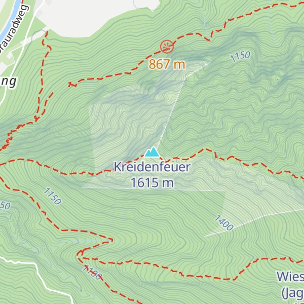Map of Kreidenfeuer