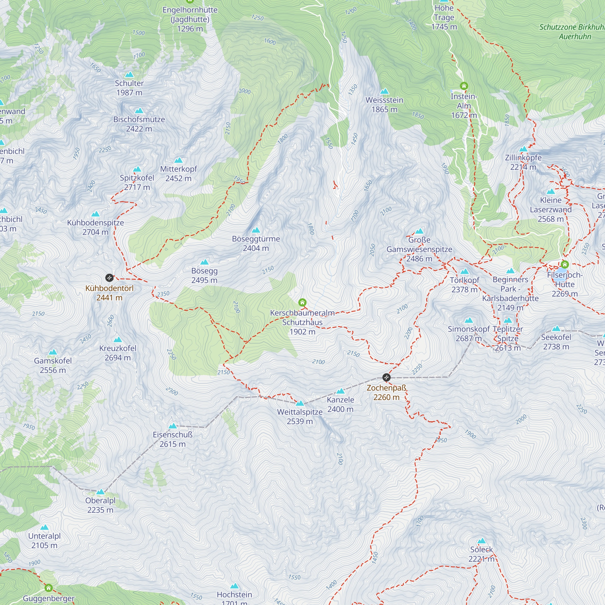 Kerschbaumeralm Schutzhaus map