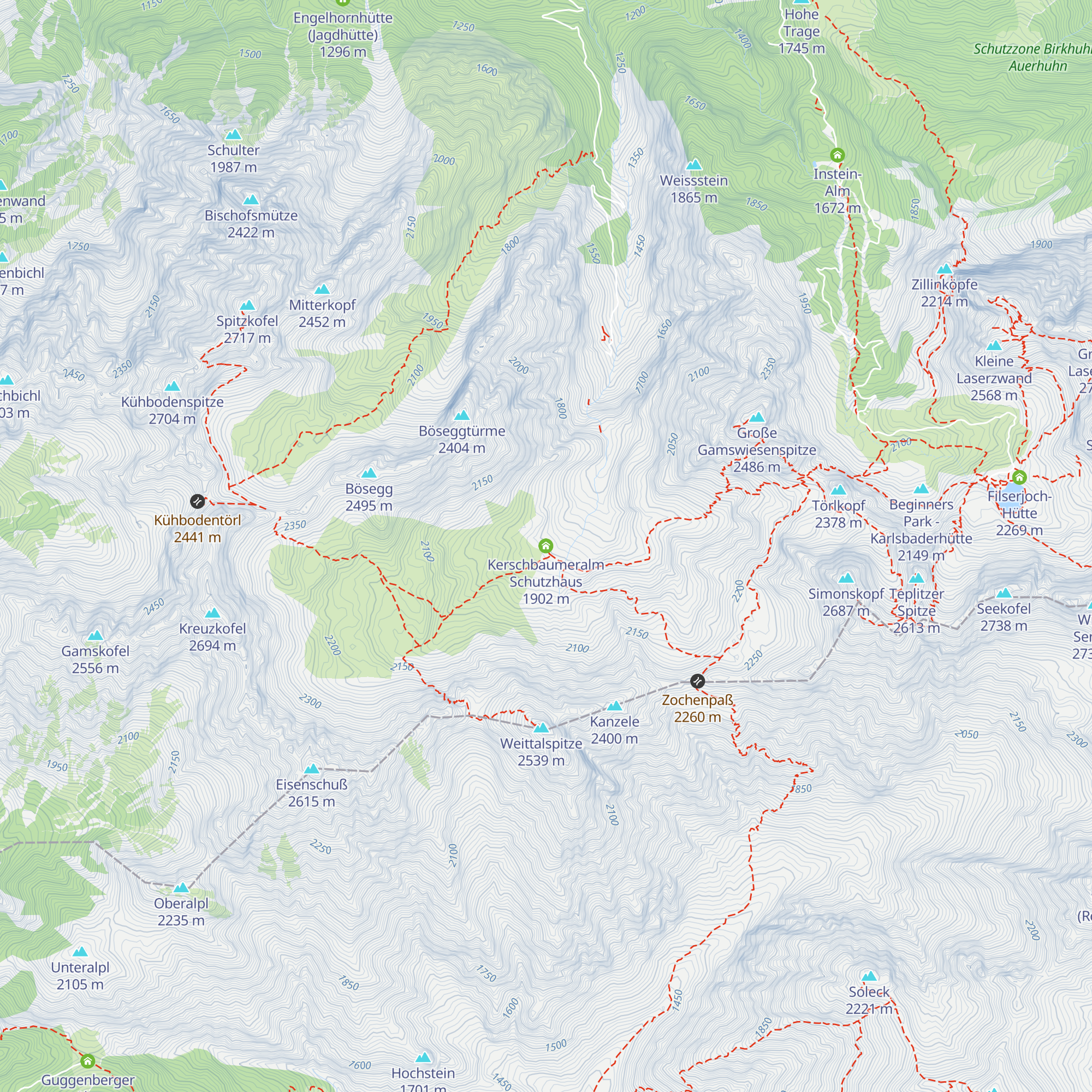 Kerschbaumeralm Schutzhaus map