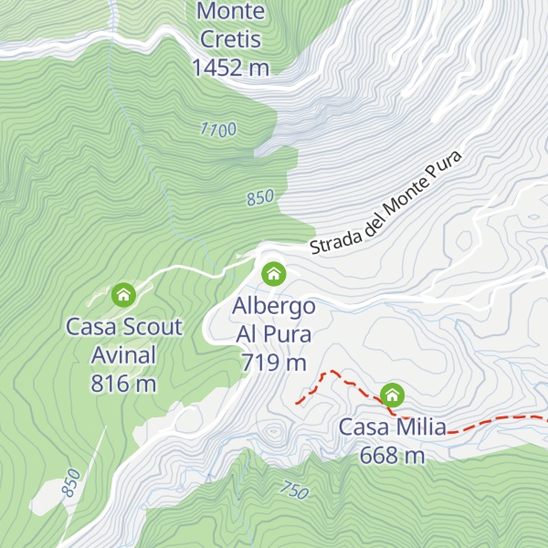 Map of Albergo Al Pura