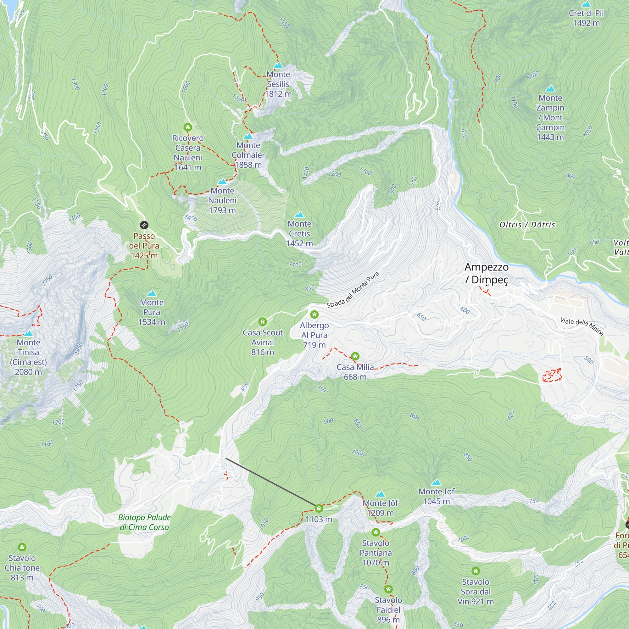 Albergo Al Pura map
