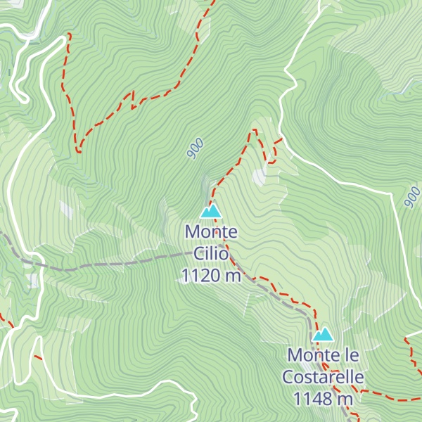 Map of Monte Cilio