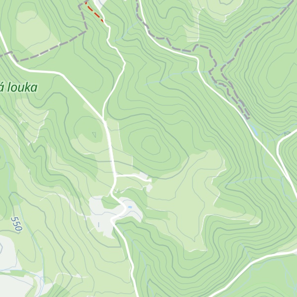Map of (Farské lesy) [Chodová Planá-Pístov]