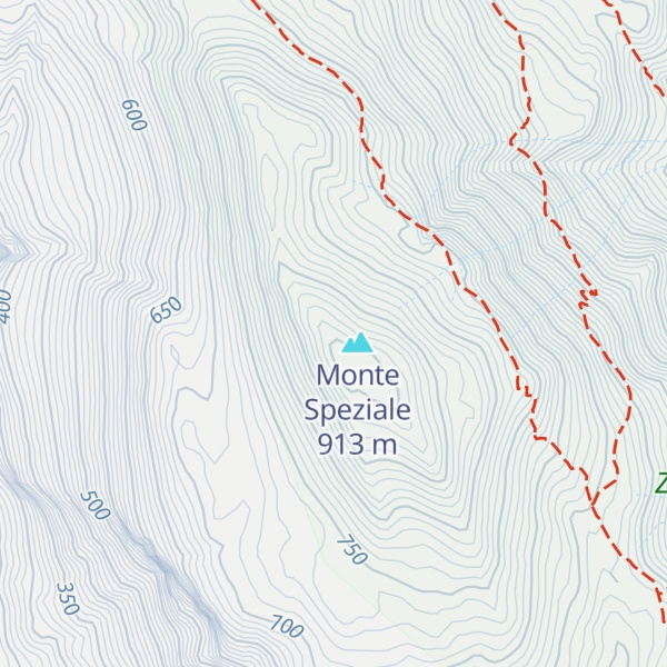Map of Pizzo Aquila