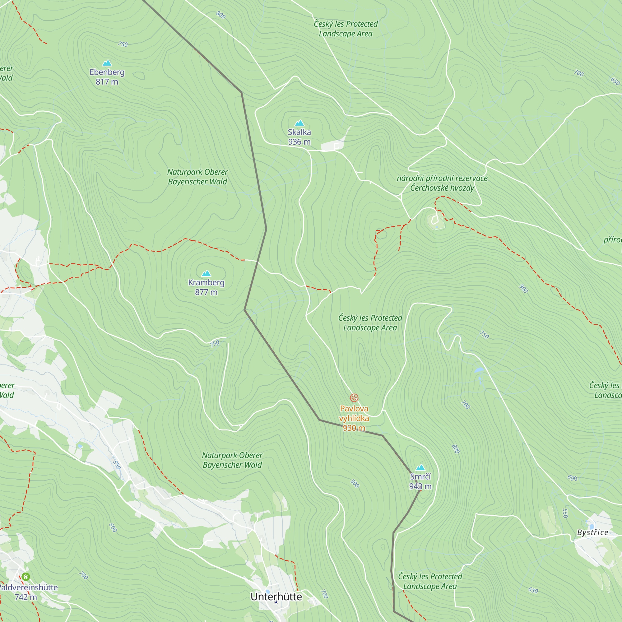 Bendahütte (Waldhütte unter dem Brunnhäusl) map