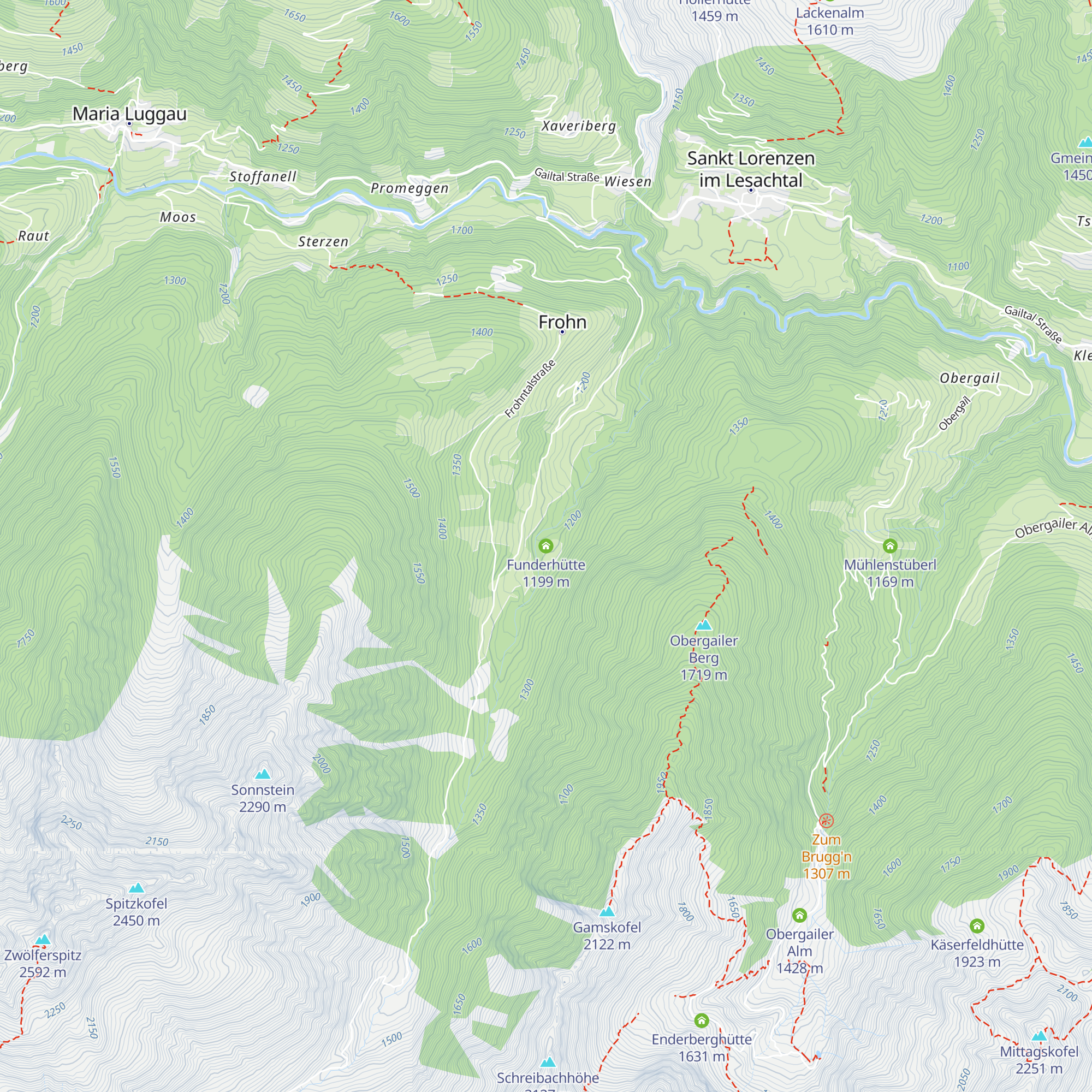 Funderhütte map