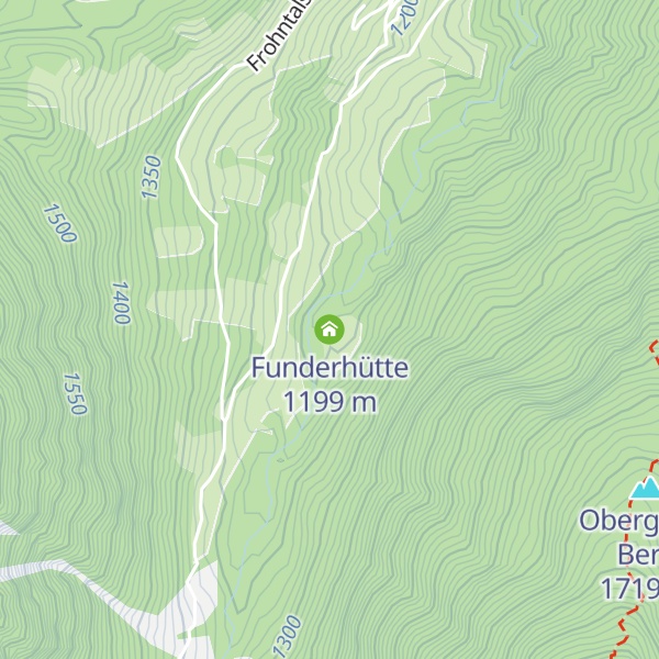 Map of Funderhütte