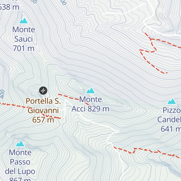 Map of Monte Acci