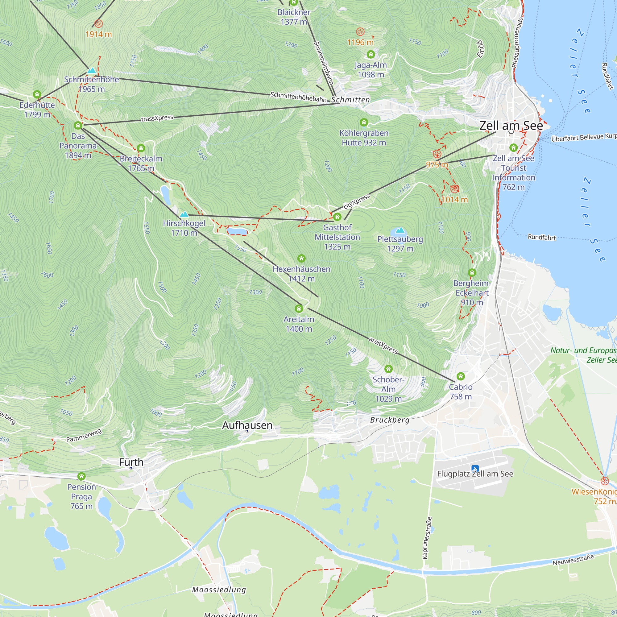areitXpress map