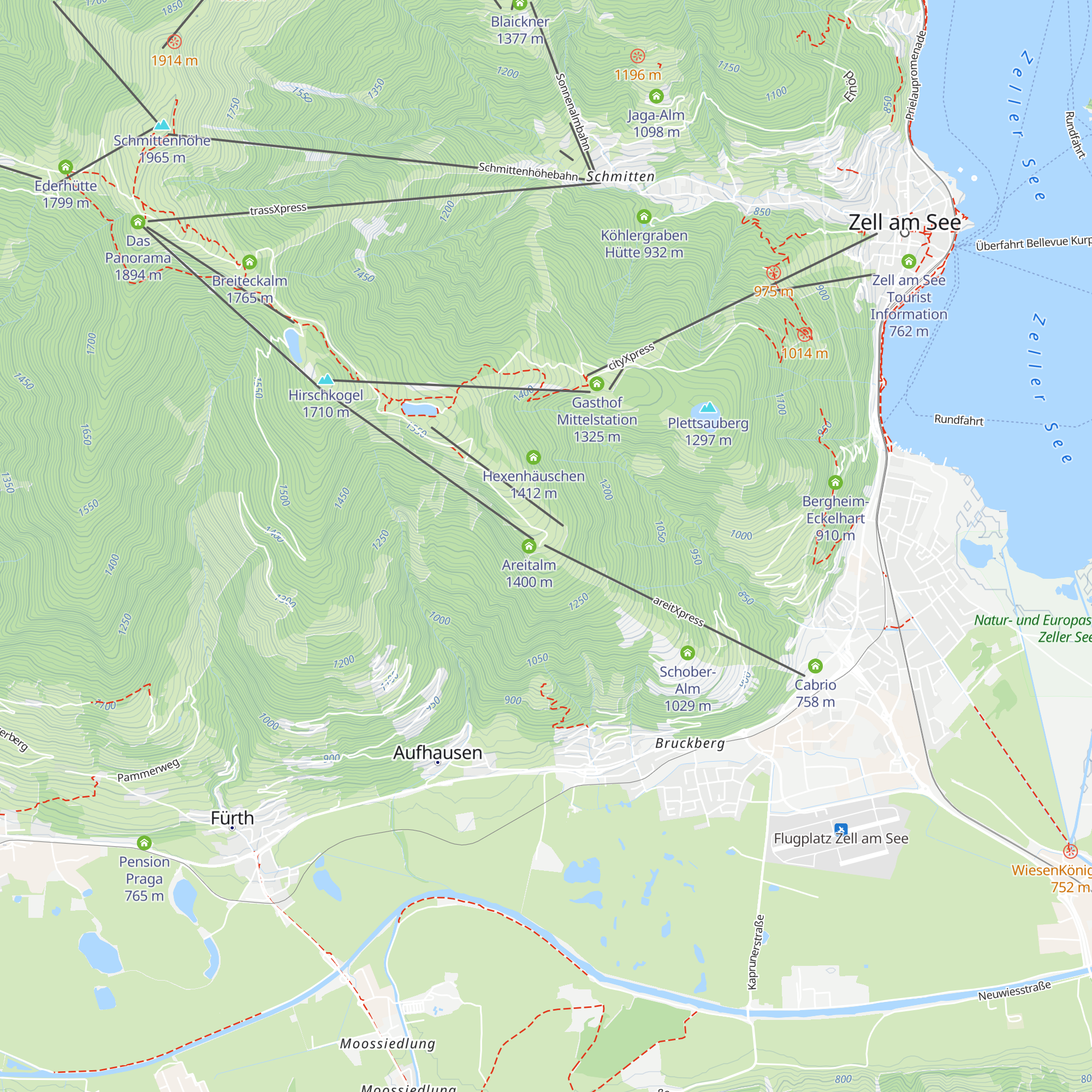areitXpress map