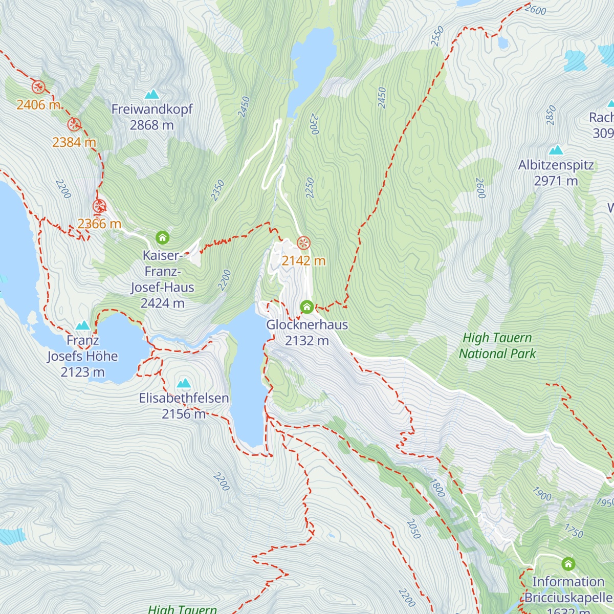 Glocknerhaus map