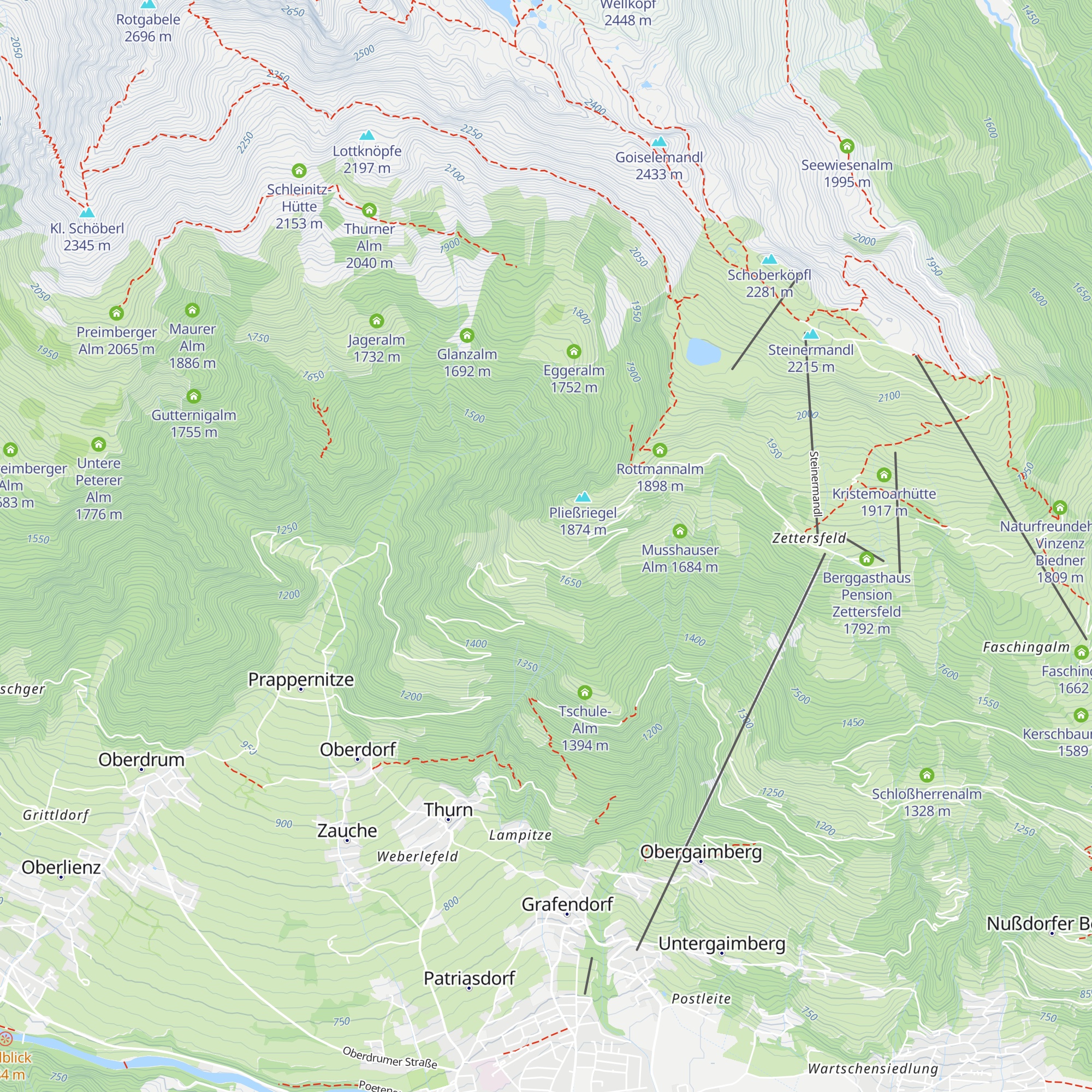 Niggleralm map