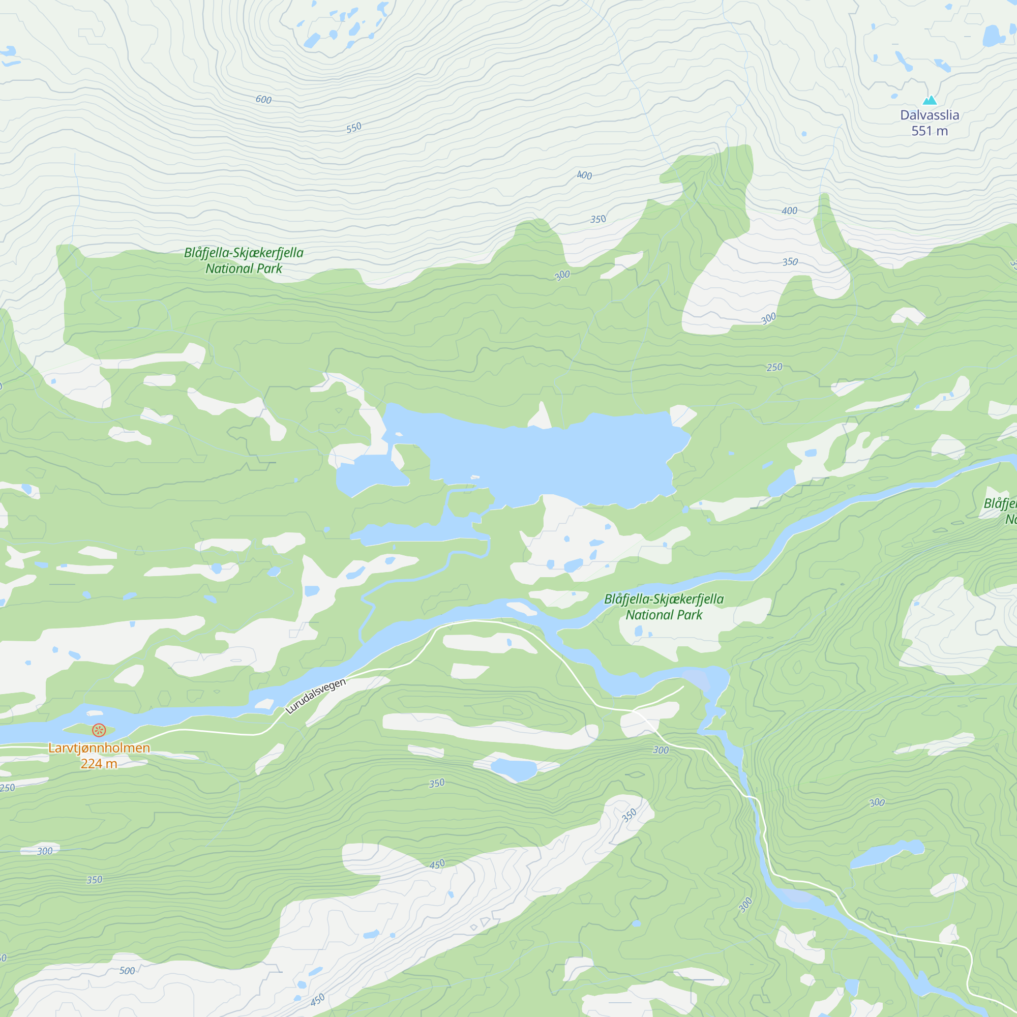 Dalvasshytta map
