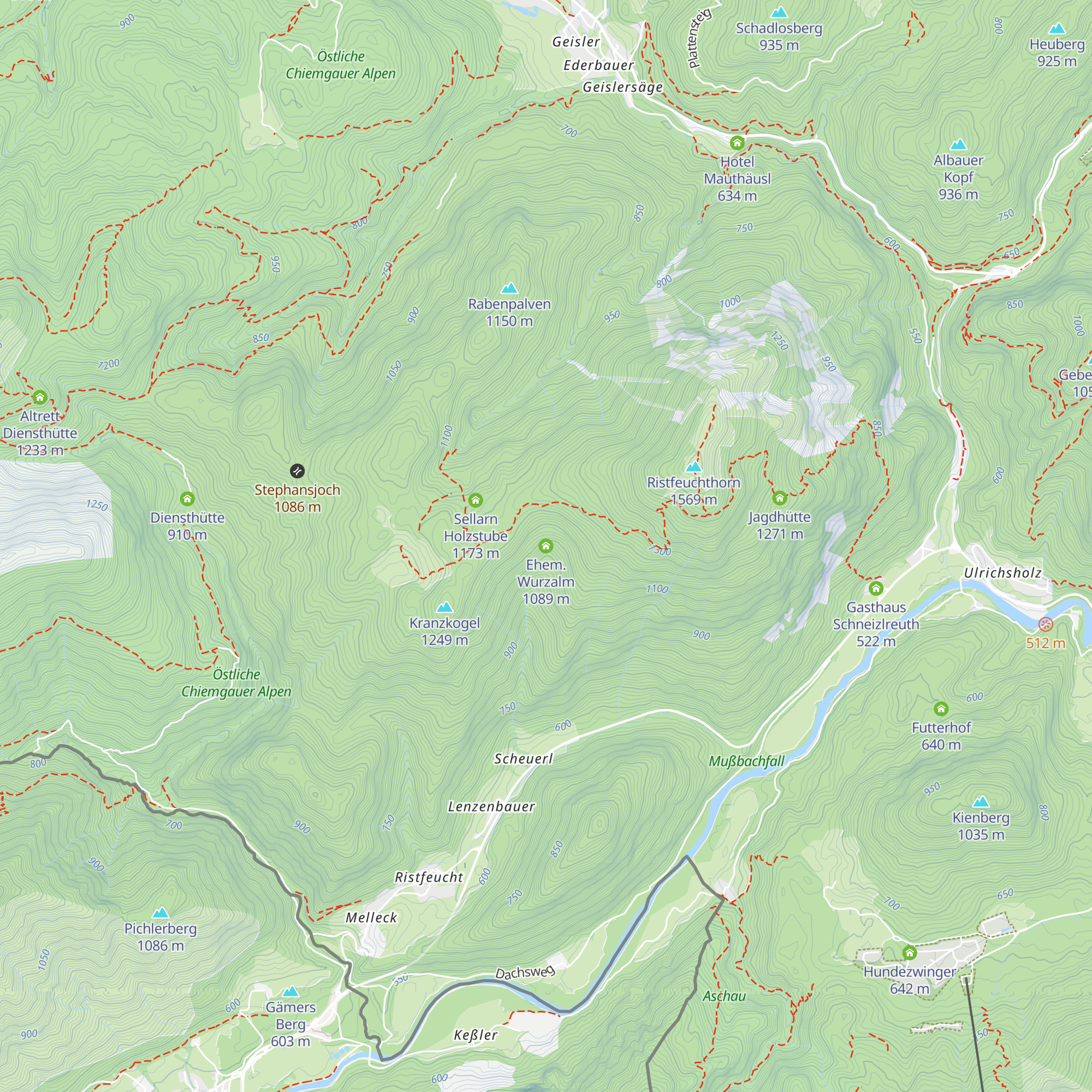 Ehem. Wurzalm map
