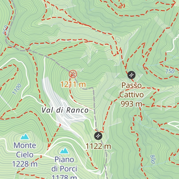 Map of Monte Culumeo