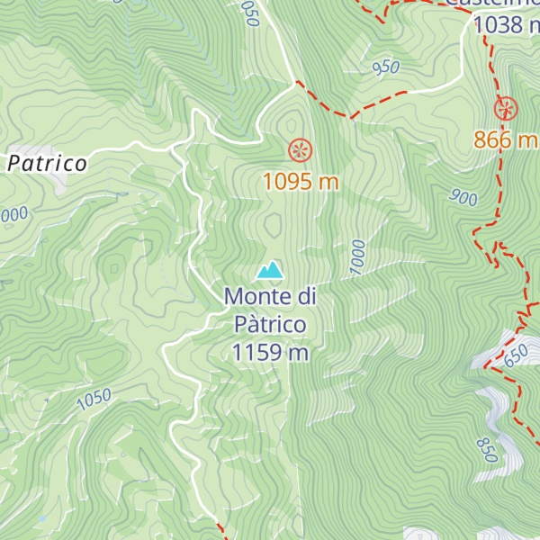 Map of Monte di Pàtrico