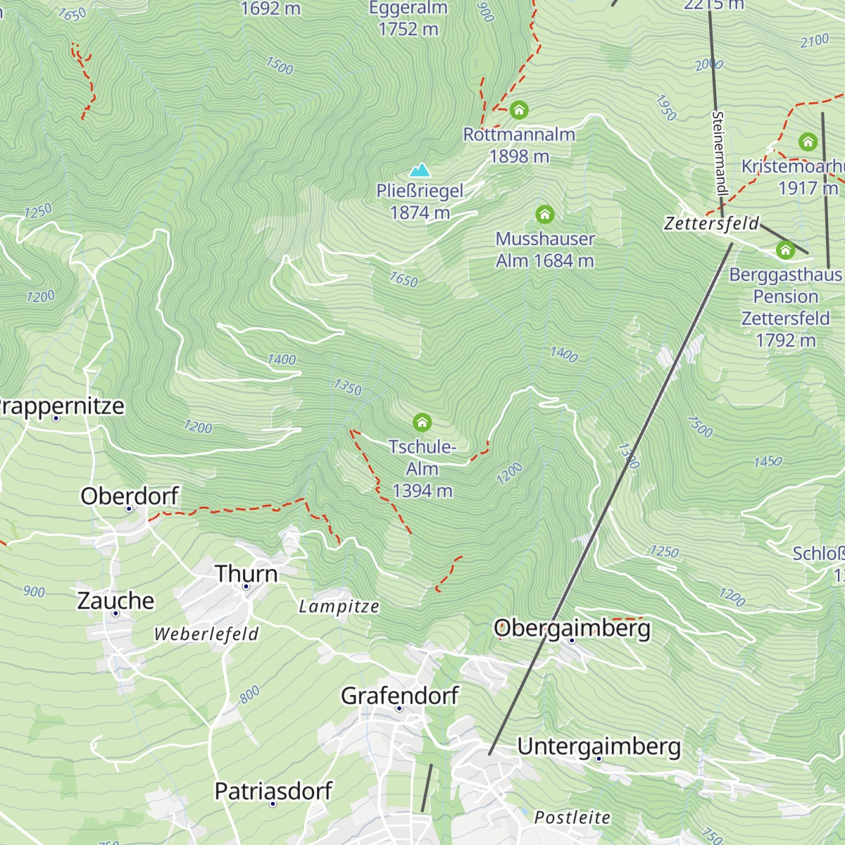 Tschule-Alm map