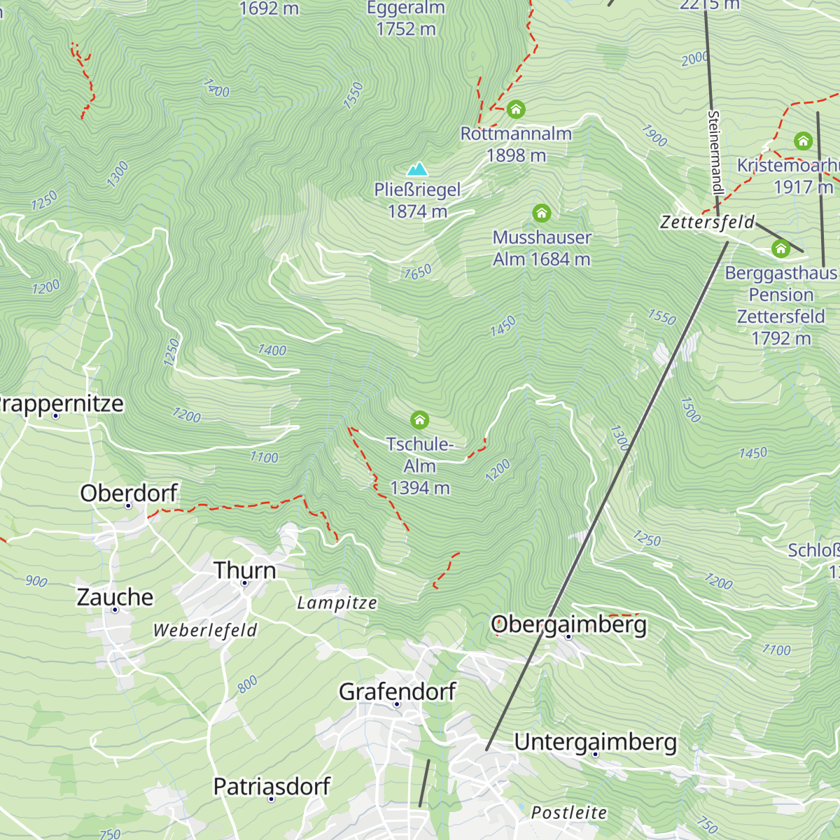 Tschule-Alm map